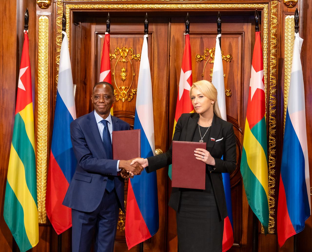 Photo accord Russie-Togo